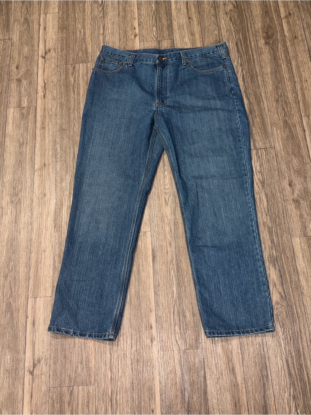 Carhartt Men's Straight-Leg Denim Jeans in Blue